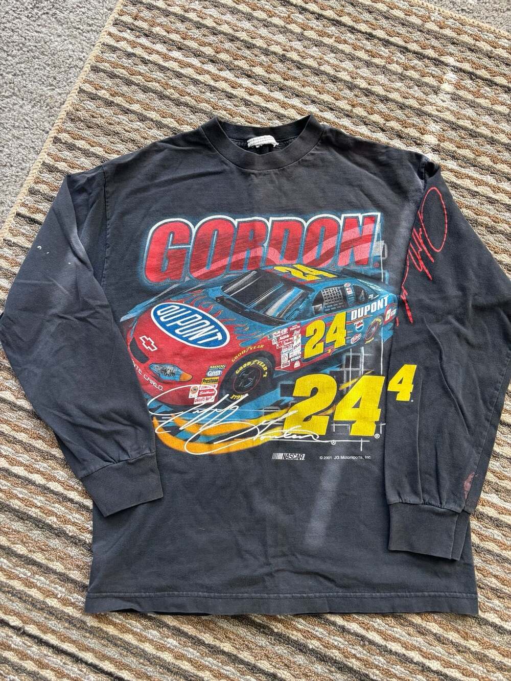 Nascar Jeff Gordon 24 Long Sleeve t Shirt Black 2001